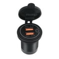 thumbnail image 4 of 6X Quick Charge 3.0 Dual USB Car Charger 12V 36W USB Fast Charger with Switch for Boat Truck Golf Cart Green, 4 of 8