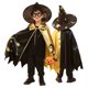 thumbnail image 3 of Capa de mago con sombrero para niños y niñas, disfraces de fiesta de brujas de Halloween, capa de Cosplay para niños, vestido de lujo, 3 of 4