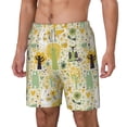 thumbnail image 2 of Uemuo Animal Tree Pattern Mens Swim Trunks Quick Dry Board Shorts with Mesh Lining, Stretch Beach Shorts Quick Dry No-Chafing Board Shorts-3X-Large, 2 of 9