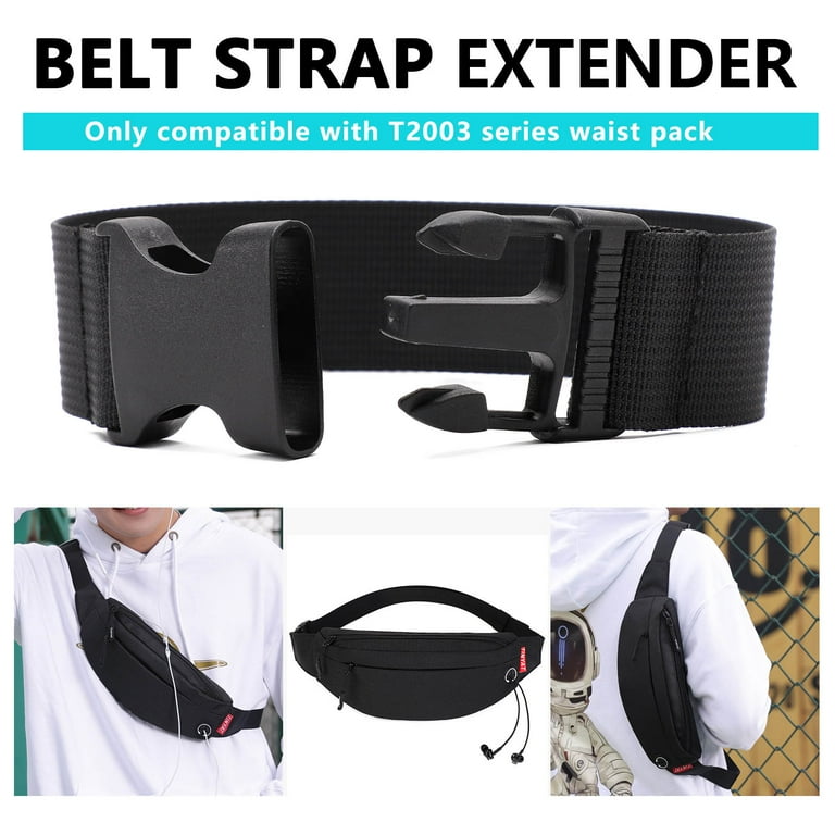 Belt Extender for Fanny Pack Strap Extension Waist Bag Belts