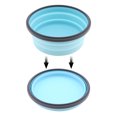 thumbnail image 3 of Silicone Lunch-Box Round Folding Food Container Portable Bowl 350ML/500ML/800ML/1200ML Two Colors Bento-box Eco-Friendly Blue 800ML, 3 of 6