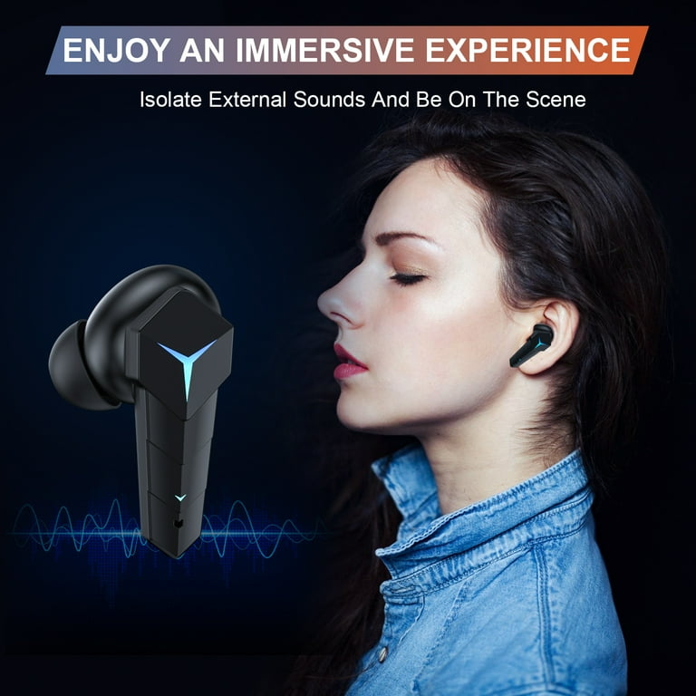 Kingstar Wireless Bluetooth Gaming Earbuds Low Latency Open Case Pairing Music Model Headsets for PC Mobile PS5 PUBG COD with Mic Walmart