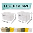 thumbnail image 3 of IOTdou Heavy Duty Storage Bin Thickened Storage Box Plastic Camping Container Organizing Box with Lock Lid for Home Camping Fishing, 3 of 8