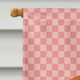 thumbnail image 3 of Carolines Treasures BB7962CHF Anglais Lapin Rose Check Toile Maison Drapeau, 3 of 4