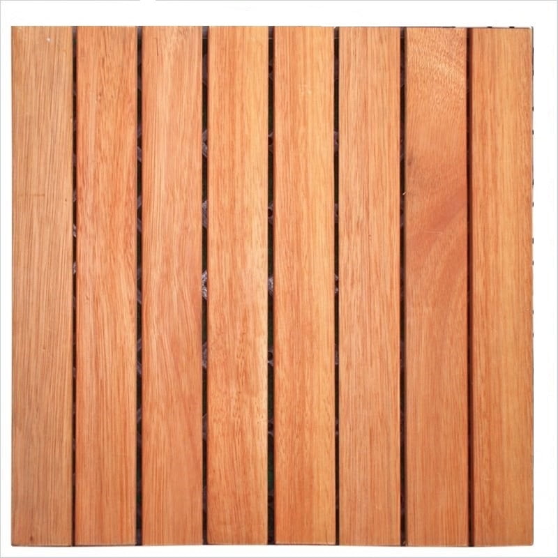 Teak Wood Pool/Spa/Bath/Shower/Deck Tile Zig Zag 18 slats 10 pcs per box Oiled 