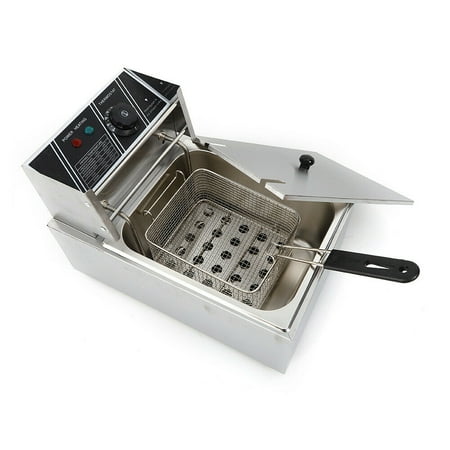 

OUKANING 6L Electric Deep Fryer Stainless Steel Commercial Fry Basket