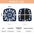thumbnail image 3 of Blue Mandala Seat Covers for Dining Room Chairs Set Of 4,Stretch Printed Washable Chair Seat Cover with Elastic Ties and Button,Removable Waterproof Couch Cushion Covers, 3 of 6