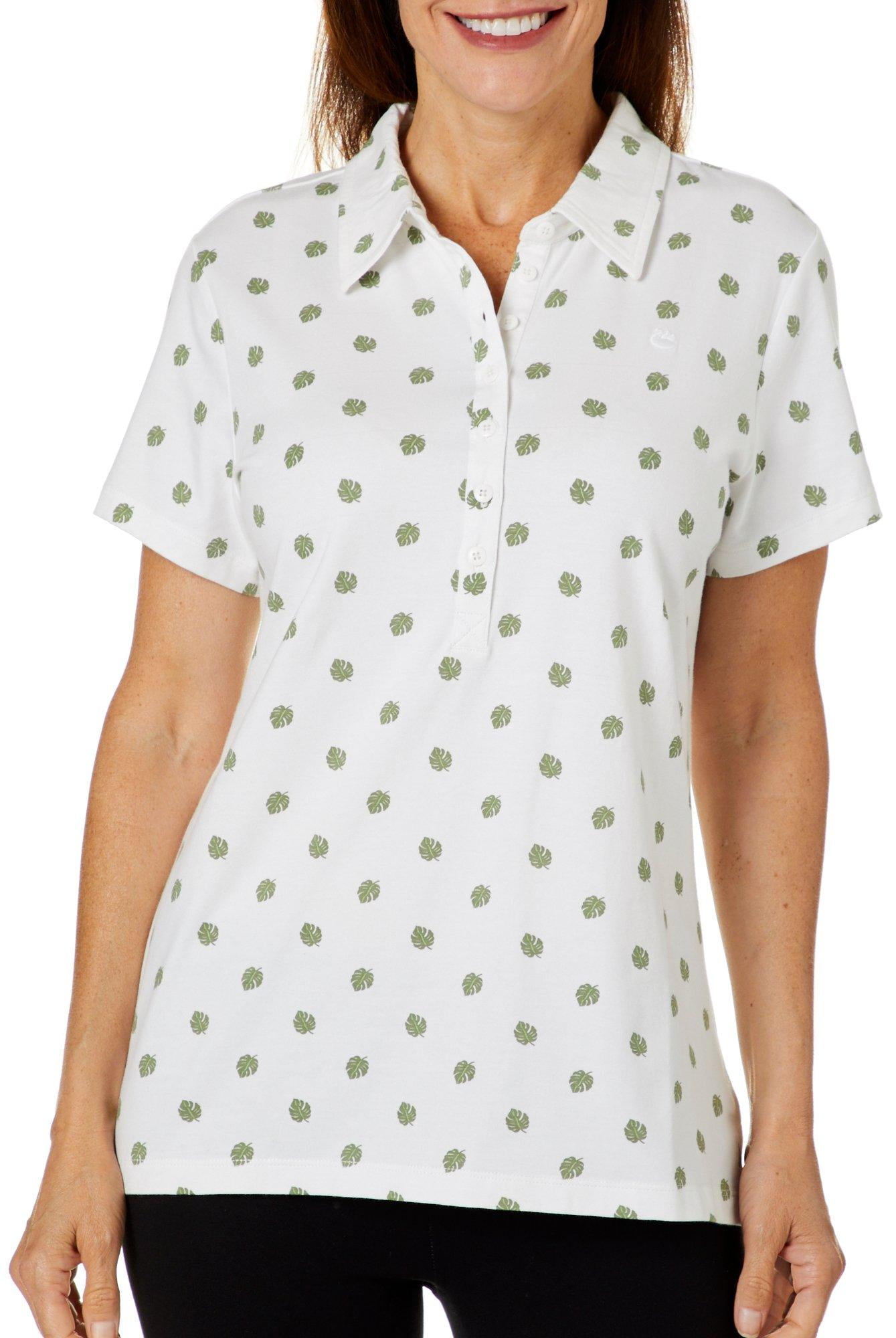 Gloria Vanderbilt Petite Annie Short Sleeve Polo Shirt