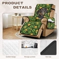 thumbnail image 3 of TSOVTHRID Dachshund Dog Shamrock Coin Print Recliner Slipcovers, Removable Non-Slip Lazyboy Covers Couch Chair Cover Reclining with Storage Pocket, Furniture Protector for St. Patrick's Day Decor, 3 of 7