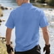 thumbnail image 3 of Mens Casual de Manga Corta Botón Abajo Camisas de Malla Elástica de Bolsillo Cuello de Vuelta de Verano, Camisas de Manga Corta para Hombre con Bolsillo, 3 of 5