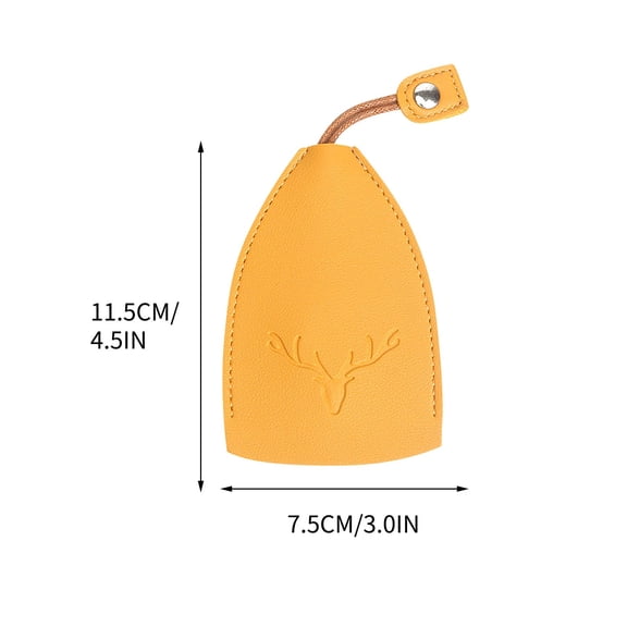 XMMSWDLA Car Key Protection Case, Pu Leather Pull-Out Remote Control Storage Bag, Universal for Most Car Models Key Case Cover