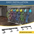 thumbnail image 6 of Koova Wall Mount Bike Rack | Steel Bike Mount Wall | Adjustable Bike Hangers for Garage | Easy Mount Bike Rack Garage | Garage Bike Rack Wall Mount | Wall Bike Rack for Garage | Bike Holder | USA Made, 6 of 6