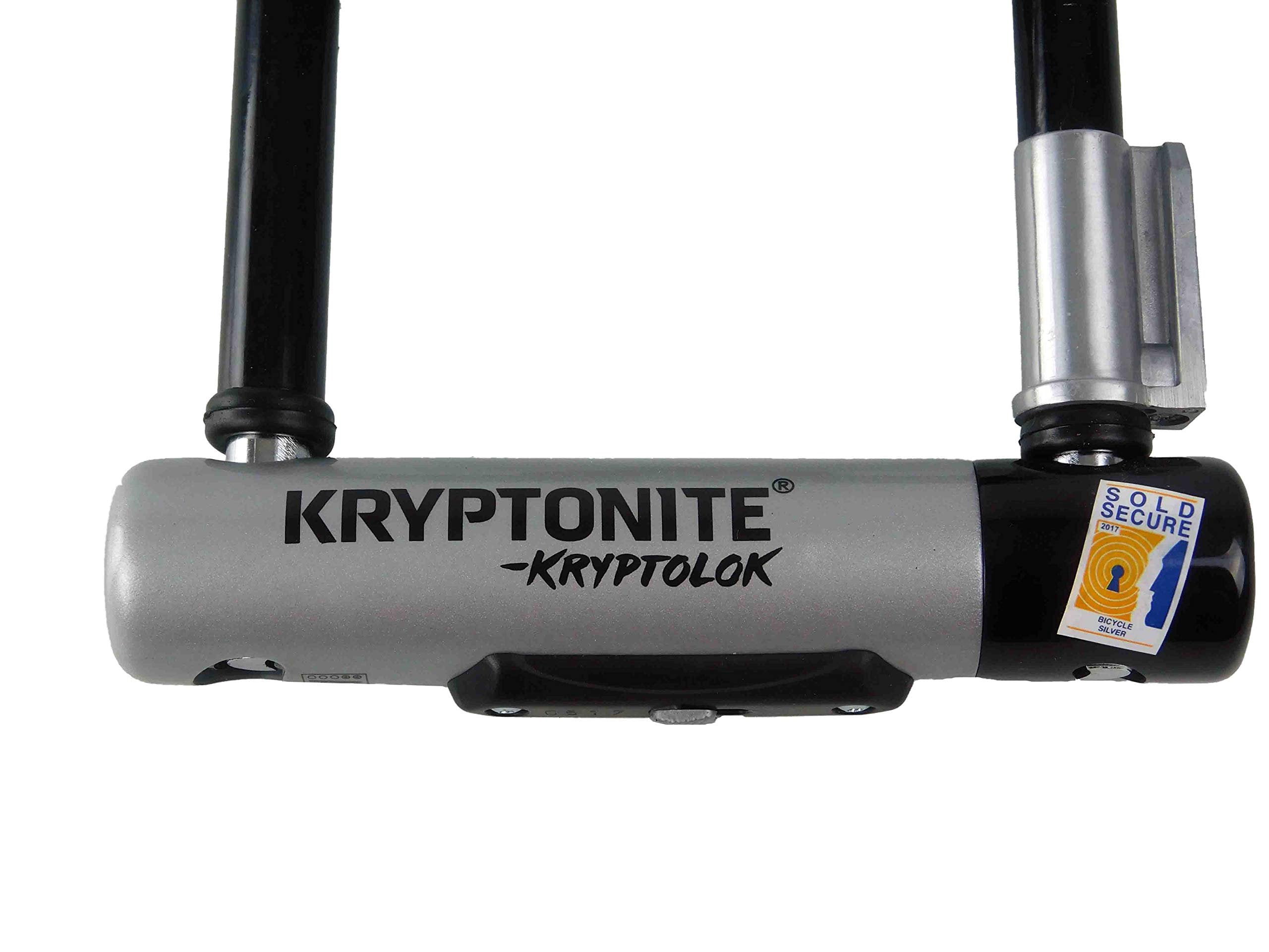Kryptonite Kryptolok Series 2 LS Bicycle U-Lock 4-Inch x 11.5-Inch