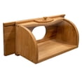 thumbnail image 2 of Wooden Bread Box Window Bird Feeder with Large Viewing Area | Fits Double-Hung Windows 24-36” Wide | Handcrafted Mahogany | Easy Fill & Clean from Inside | 24”W x 9.5”H x 9.5”D | Insulated Sides, 2 of 9