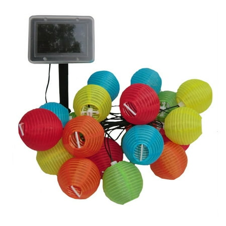 Smart Solar Light String, 20ct, Chinese Lanterns