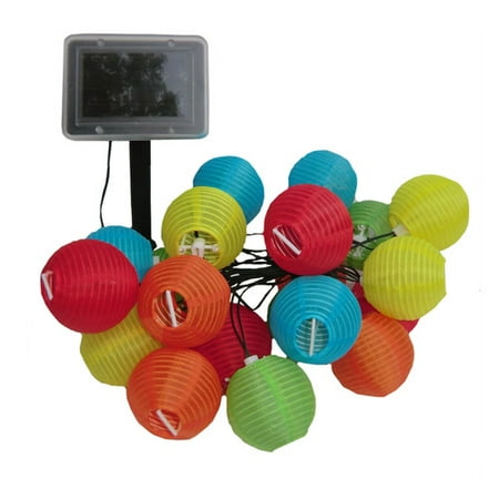 Smart Solar Light String, 20ct, Chinese Lanterns