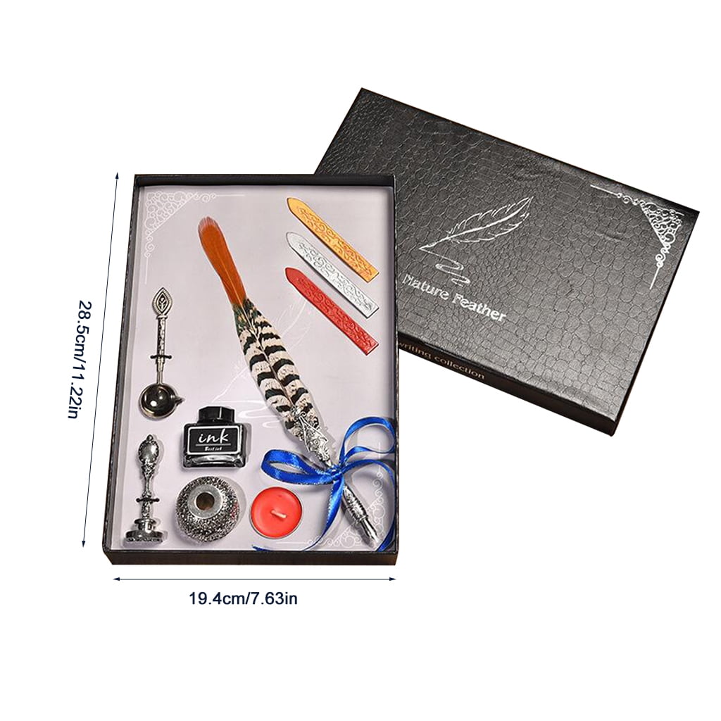 Retro Sprinkle Gold Pen Retro Quill Pen Set Calligraphy Quill Pen Kits