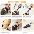 thumbnail image 2 of FIXPARTS Wooden Shoe Stretcher,4-Way Shoe Expander Widener,Shoe Tree Wide feet for Women & Men,Pair, 2 of 7
