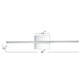 thumbnail image 3 of JONATHAN Y Makena 28" Modern Minimalist Dimmable Integrated LED Metal Wall Sconce, Chrome, 3 of 6