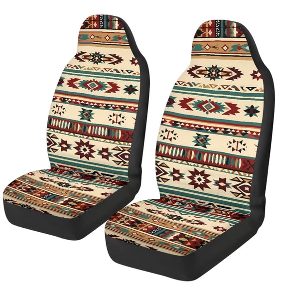 Goftvu Southwestern Aztec Front Car Seat Cover Auto Seat Cushion Protectors, Automative Accessories 2 PCS Universal Fit Car SUV Sedan Truck