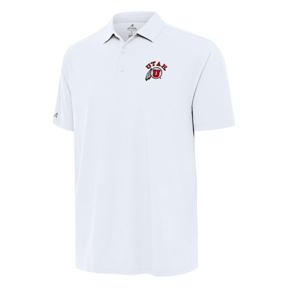 Men's Antigua White Utah Utes Era Polo