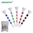 thumbnail image 2 of 20 Pcs T-Shirts de Golf Support Imprimé Échelle Incassable Réduit la Friction T-Shirts de Golf Plastique Spin Latéral 5 Broches Fournitures de Golf 70mm Rouge, 2 of 6