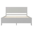 thumbnail image 3 of Buzz & Bloom Kids Full-Size Platform Bed with Panel Headboard and Footboard, Gray, 3 of 12