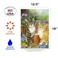 thumbnail image 2 of Toland Home Garden Purrfect Garden Flower Cat Flag Double Sided 12x18 Inch, 2 of 5