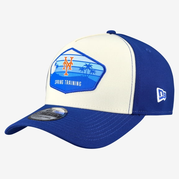 Men's New Era Stone New York Mets 2026 Spring Training Fan Pack Gradient 39THIRTY Flex Hat