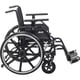 thumbnail image 4 of Silla de ruedas Drive Medical Viper Plus GT con reposabrazos universales, reposapiés abatibles, asiento de 40,6 cm, armazón verde oscuro y tapizado negro., 4 of 5