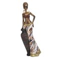 thumbnail image 1 of Escultura de Arte Africano Figuras Negras Estatuas y Esculturas Africanas de Músicos Apariencia Retro Realista Resina Duradera Estatua Africana de Colores Vivos para ANGGREK Otros, 1 of 8