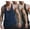 Black/Navy/Medium Gray, variant on Men's 3 Pack Workout Tank Tops Sleeveless T-Shirts Y-Back Muscle Tee Athletic Gym Stringer