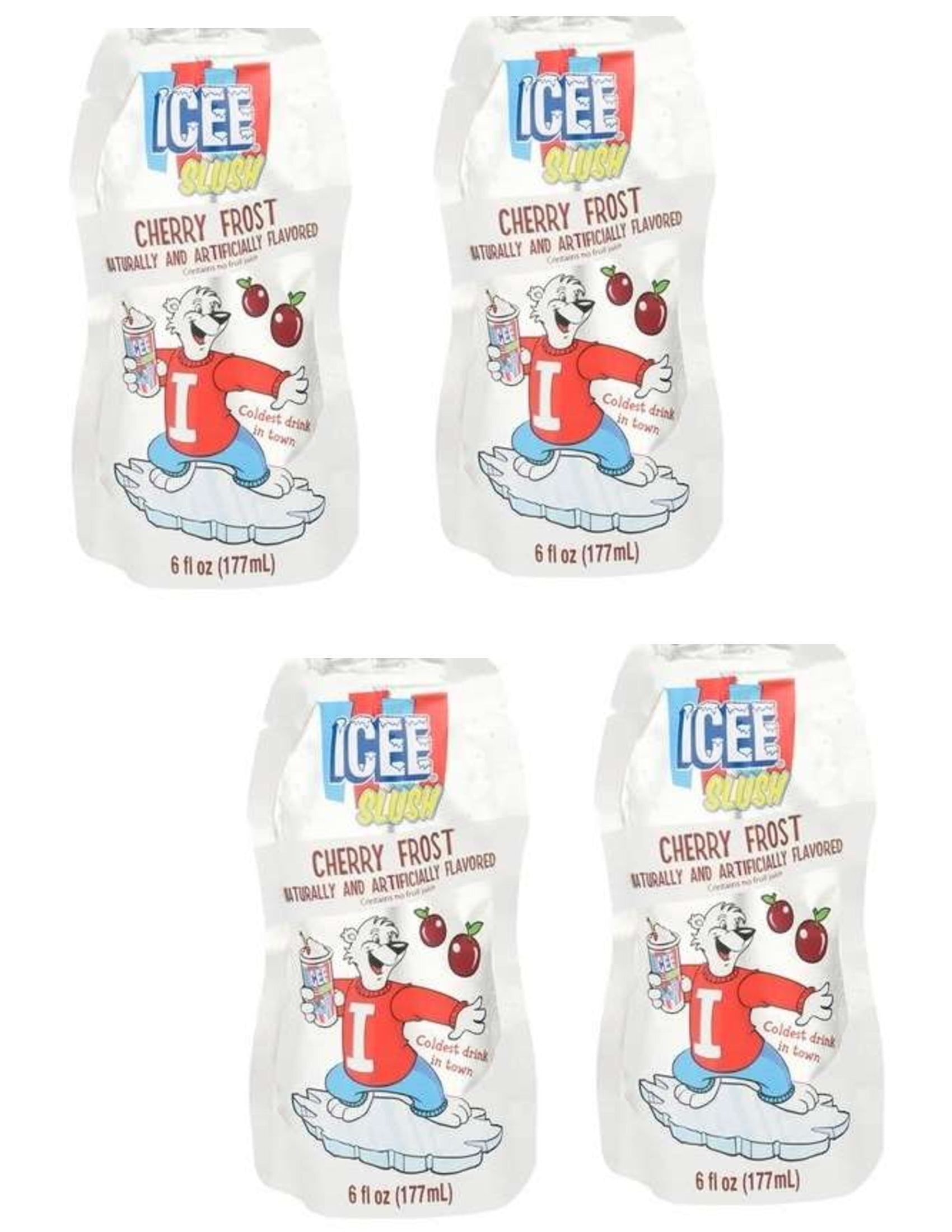 Cgt Icee Slush Cherry Frost Naturally Artificially Flavored Slushie Smoothie Pouch No Fruit 8568