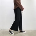 thumbnail image 3 of Pantalones anchos y sueltos de tubo ancho para mujer, pantalón plisado, de pierna ancha, adelgazante, con cintura elástica, informales, de otoño, 3 of 6