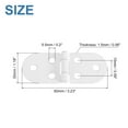 thumbnail image 2 of Uxcell Folding Table Hinge, 10Pack Iron 270 Degree Round Edge Sewing Machine Table Hinges for Cabinet, White, 2 of 7