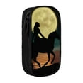 thumbnail image 1 of XMXY Stars Moon Large Capacity Pencil Case, Portable Pencil Bags with Compartments Zipper Black, 1 of 7