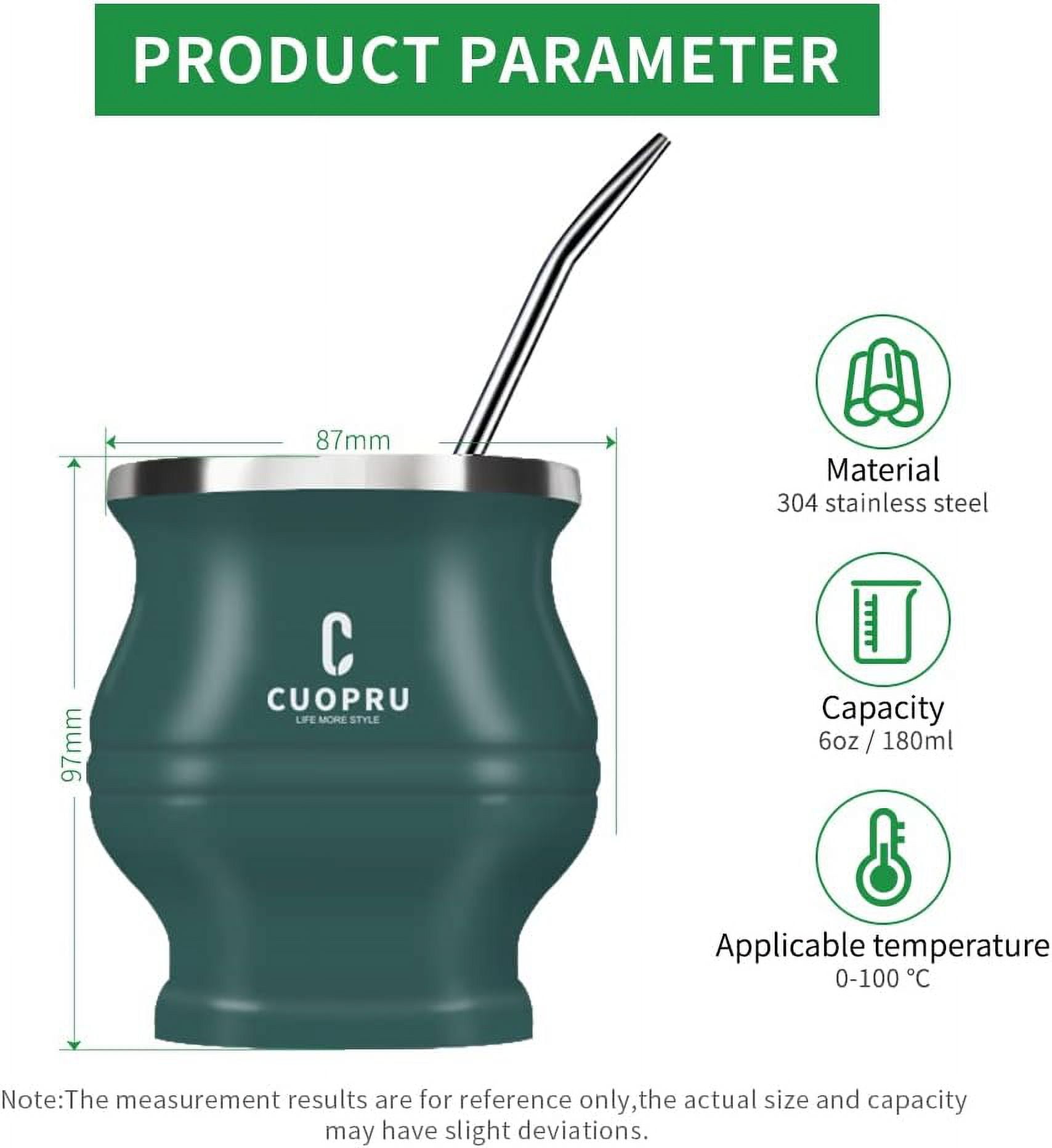 Cuopru Premium Yerba Mate Kit Draagtas - Dubbellaags Waterdicht 2 Wijnfleszakken Draagbare Tas voor Reizen, Picknick, Strand