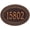 Antique Copper, variant on Personalized Cast Metal Address plaque