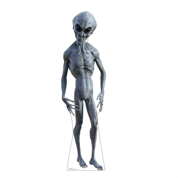 Black Eyed Alien Cardboard Cutout