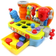 Toolbench Time! Little Engineer Multifunctional Musical Learning Tool Workbench For Kids - Multicolor