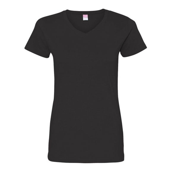 LAT Women�'s V-Neck Fine Jersey Tee