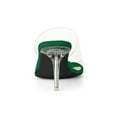 thumbnail image 2 of BLISSFUL STEP Women's Clear Strap Stiletto Heels Sandals Emerald Green 8, 2 of 7