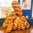 thumbnail image 4 of 40CM 3D Simulation Bread Shape Pillow Soft Lumbar Back Cushion Plush Stuffed Toy, 4 of 6