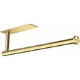 thumbnail image 1 of Elegante soporte para toallas de papel, adhesivo para montaje en pared debajo del gabinete, acero inoxidable SUS304, fácil de instalar para cocina y baño, resistente al óxido, impermeable, ahorra, 1 of 5