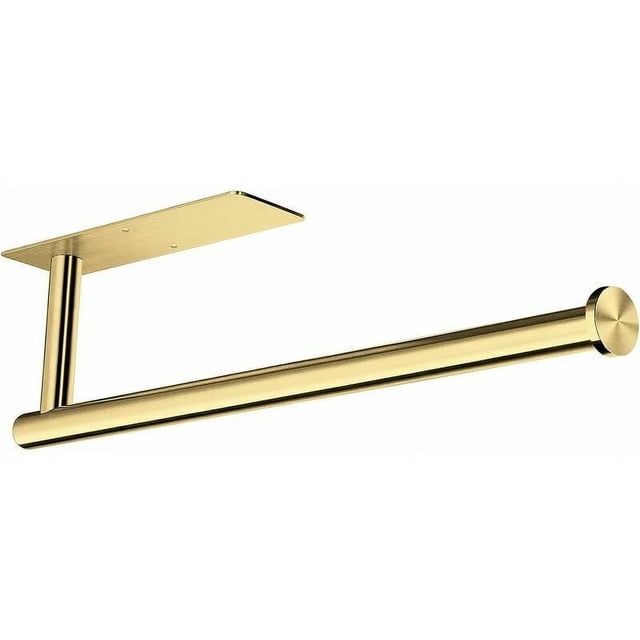Elegante soporte para toallas de papel, adhesivo para montaje en pared debajo del gabinete, acero inoxidable SUS304, fácil de instalar para cocina y baño, resistente al óxido, impermeable, ahorra