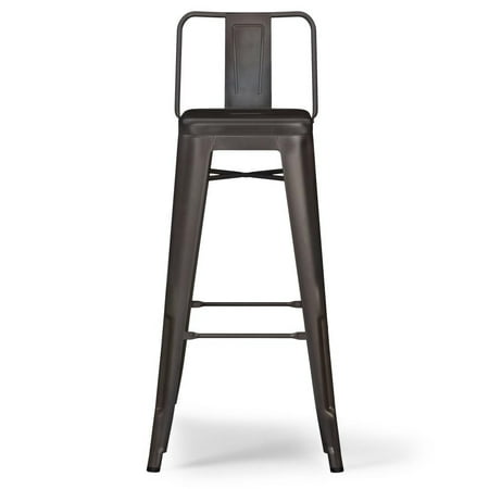 Simpli Home - Rayne 30 inch Metal Bar Stool (Set of 2) - White