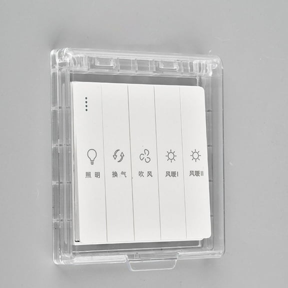 Power Outlet Supplies 86 Type Splash-Proof Box Wall-mounted Self-Adhesive Switch Protective Cover Electric Plug Cover Protection Socket Socket Waterproof Box TRANSPARENT