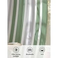 thumbnail image 6 of Sheer Curtains 108 inches Long, Gray Sage Green Stripe Vertical Stripes Modern Art Light Filtering Sheer Window Curtains Rod Pocket Voile Drapes for Bedroom Living Room, 52"Wx108"L 2 Panels, 6 of 7