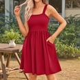 thumbnail image 2 of Vestidos de Verano para Mujer 2025, Moda con Curvas, Vestidos Florales, Ropa para Vacaciones en la Playa. Vino Tinto S, 2 of 3