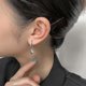thumbnail image 4 of Silver Hoop Earring For Women Star Cross Dangle Earring For Women Tiny Star------Product code 71095, 4 of 5
